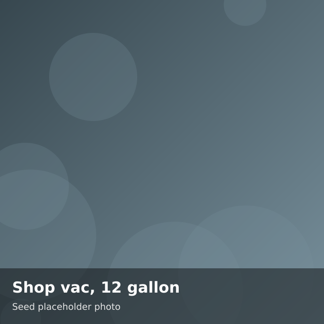 Shop vac, 12 gallon
